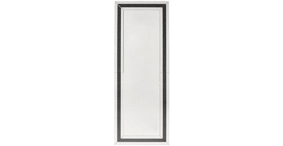 WANDSPIEGEL 160/60/2,3 cm    in rechteckig  - Silberfarben/Schwarz, LIFESTYLE, Glas/Holzwerkstoff (160/60/2,3cm) - Xora