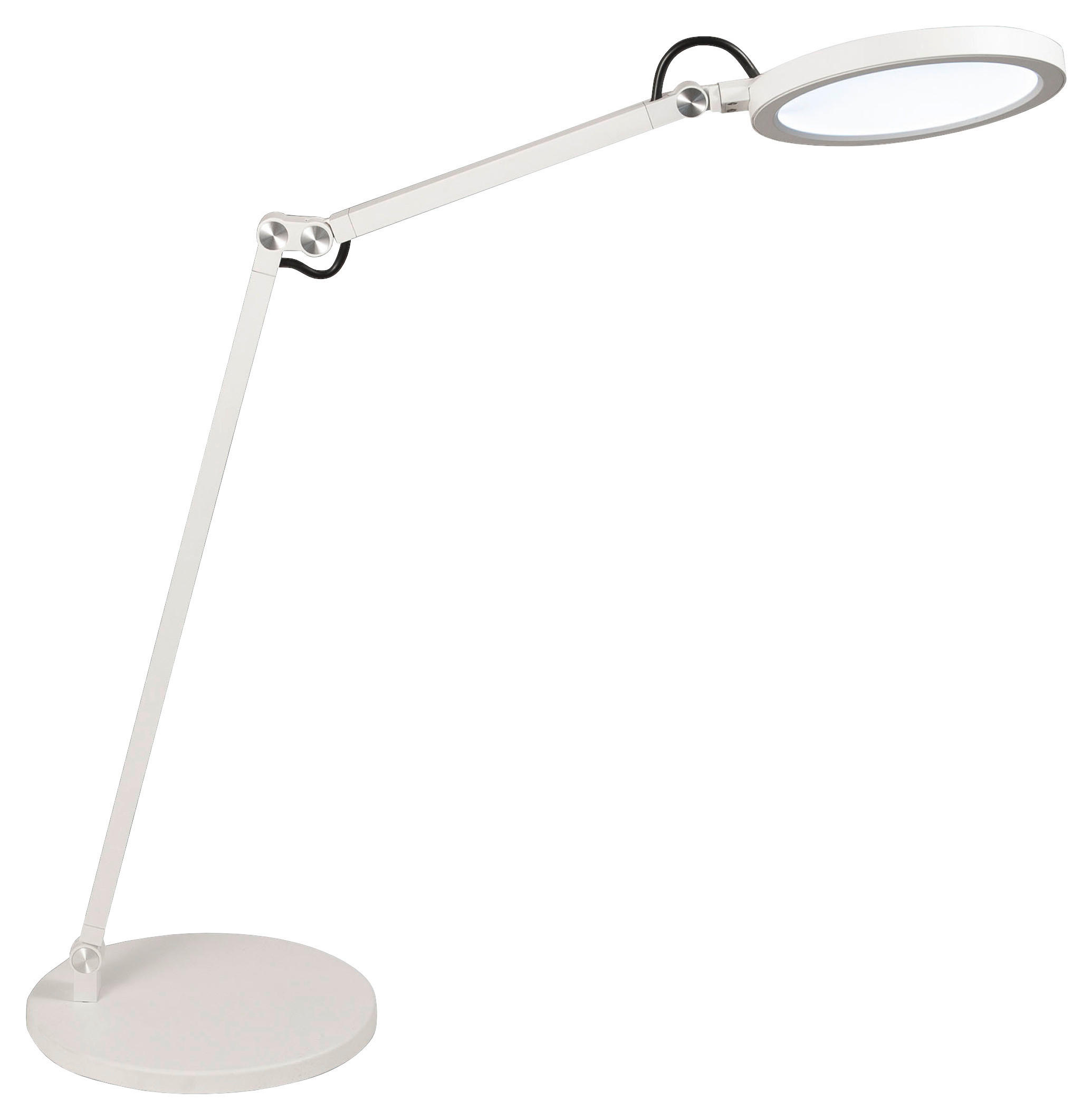 Fabas Luce Led-Schreibtischleuchte Regina Weiß 80 cm