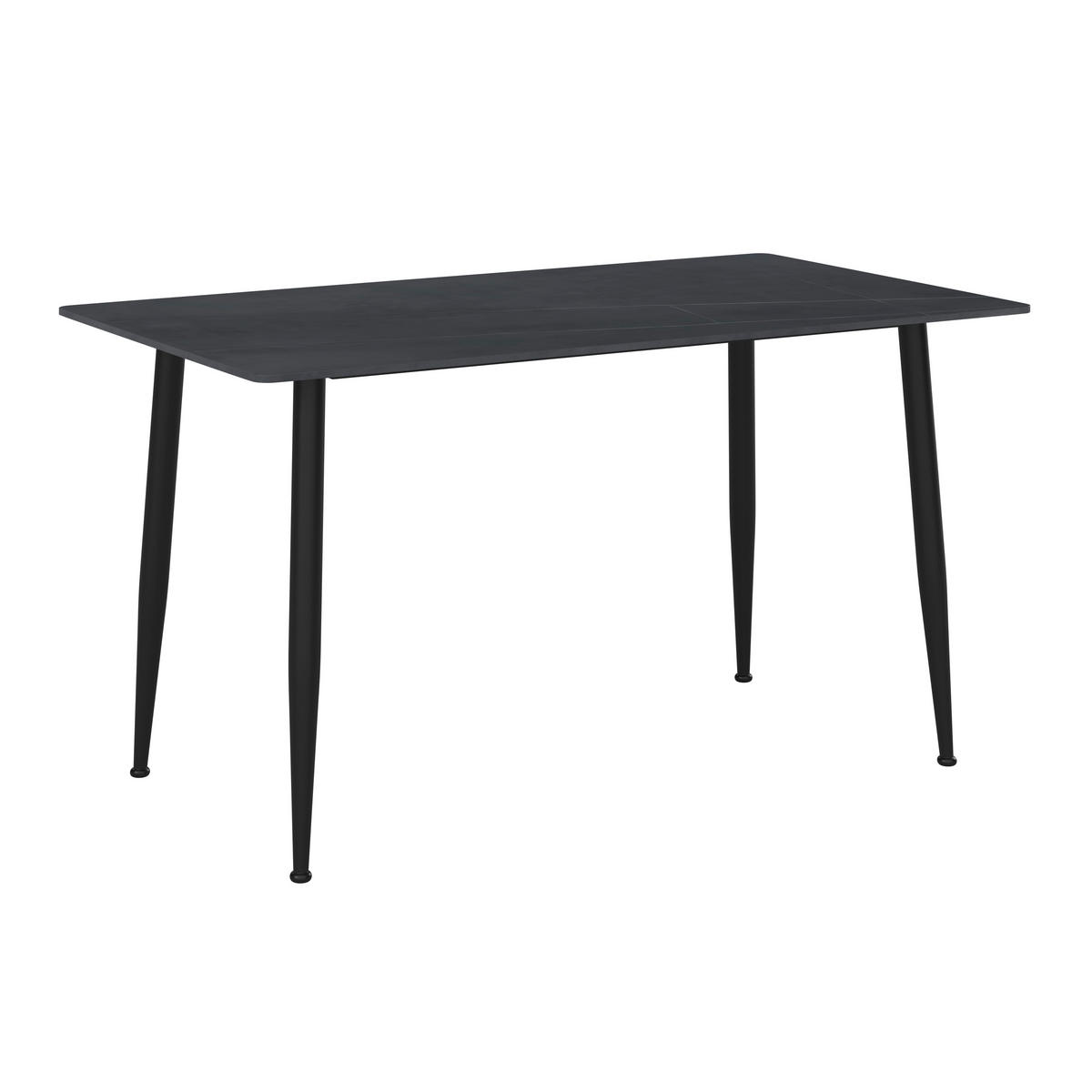 JEDÁLENSKÝ STÔL, čierna, 160/76/80 cm - čierna, Design, kov/keramika (160/76/80cm) - P & B