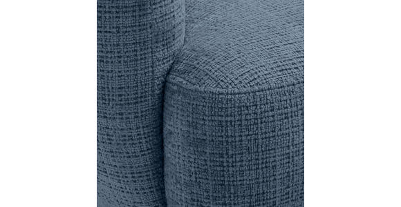 SCHLAFSOFA mit Stoffauswahl, Liegefunktion, Schlafen auf Sitzhöhe, Rücken echt Chenille Blau - Blau/Schwarz, KONVENTIONELL, Textil/Metall (228/75/98cm) - Carryhome