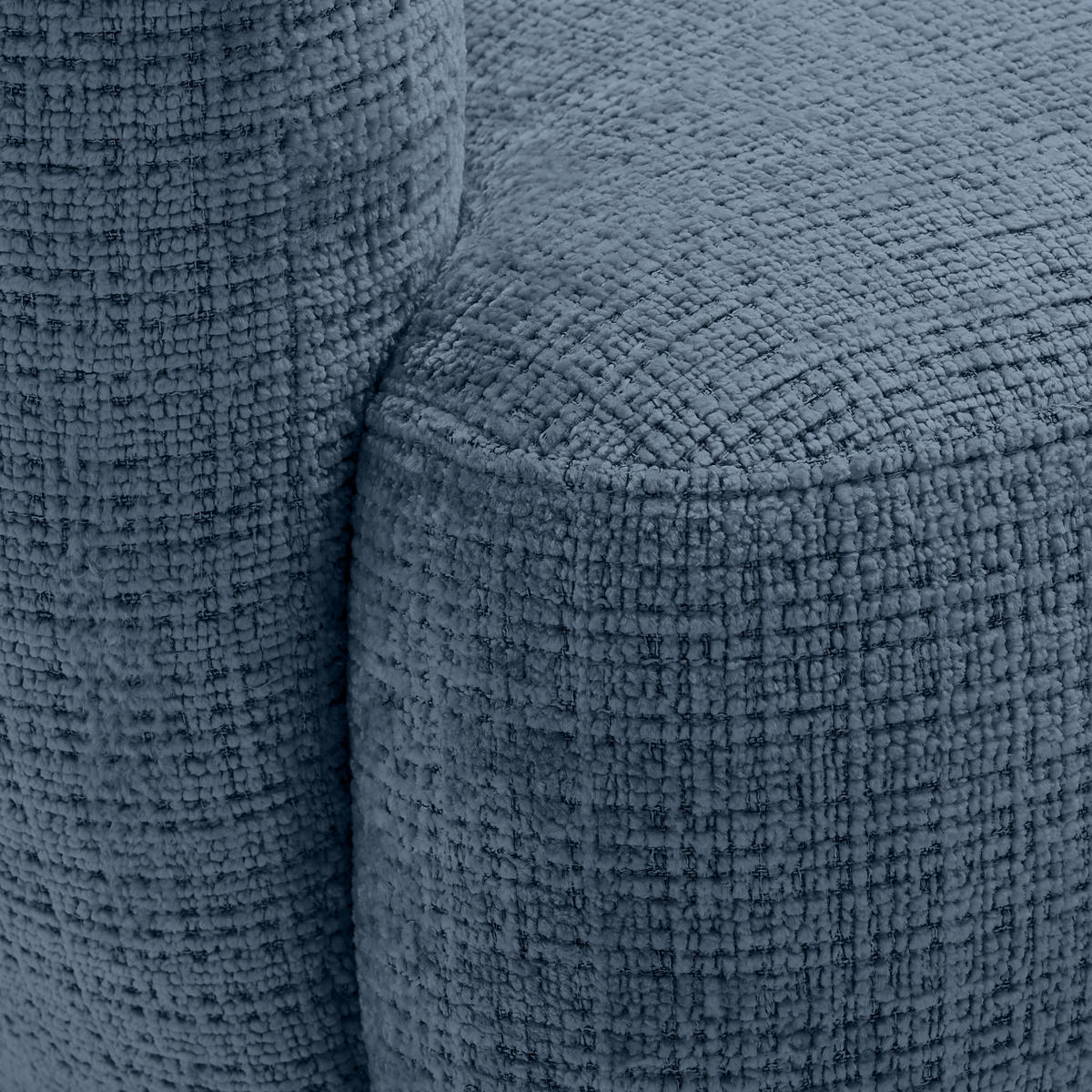 SCHLAFSOFA in Chenille Blau  - Blau/Schwarz, Konventionell, Textil/Metall (228/75/98cm) - Carryhome