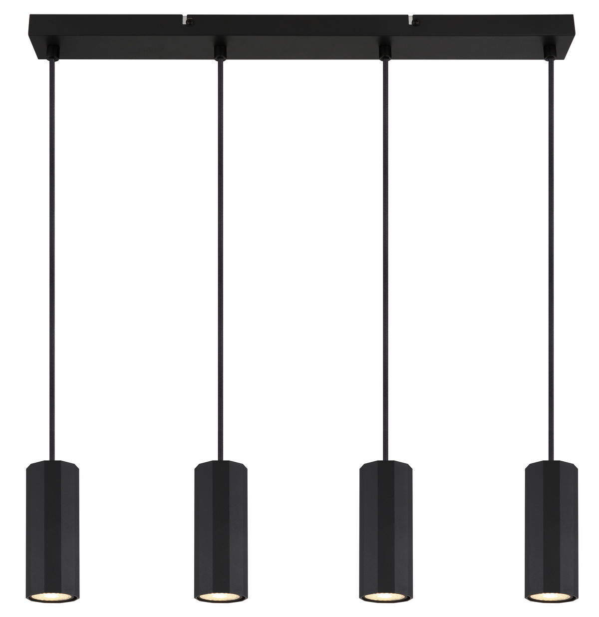 HÄNGELEUCHTE 61/6/120 cm    - Schwarz, Design, Metall (61/6/120cm) - Globo