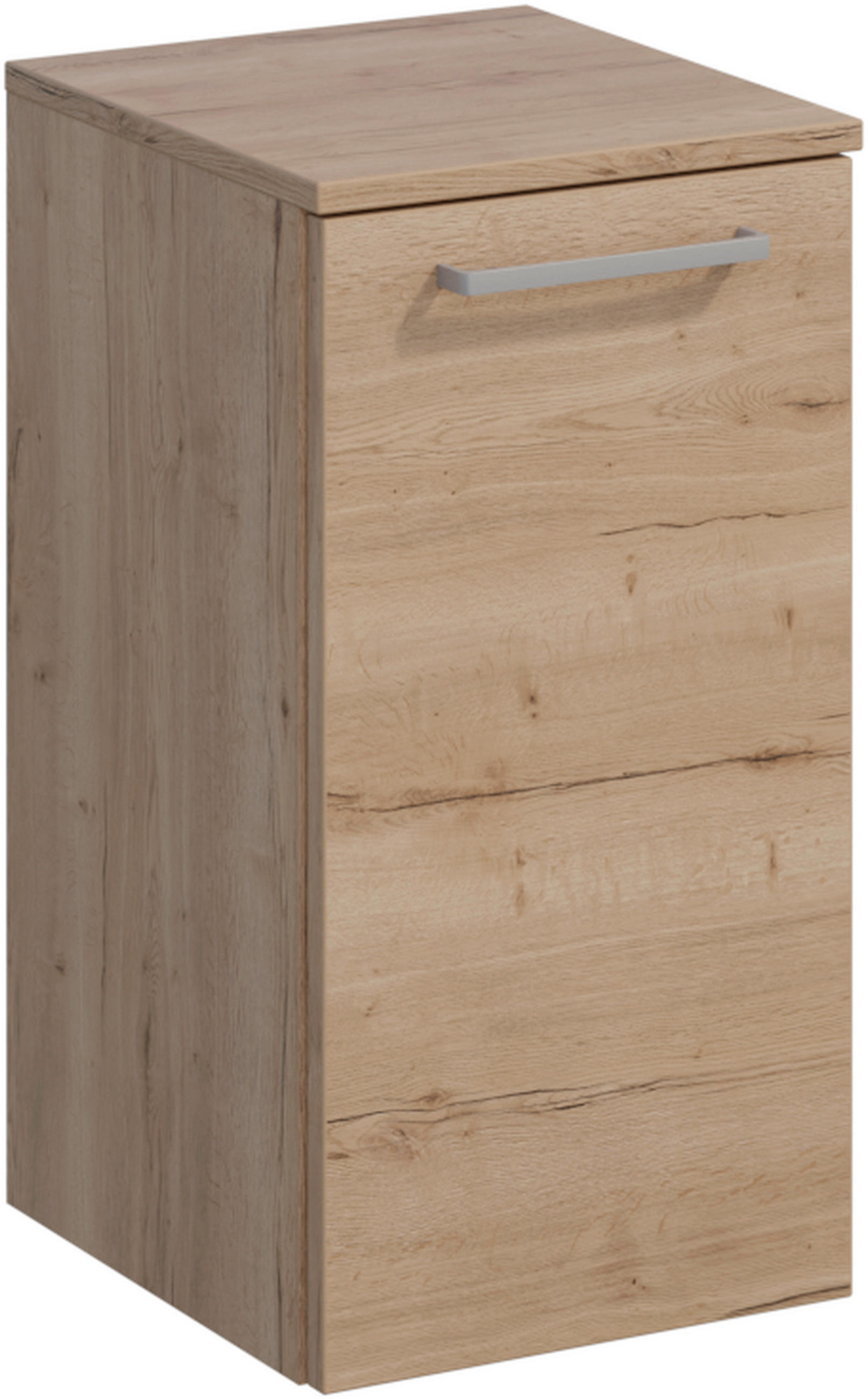 HÄNGESCHRANK 30/57,6/35 cm  - Chromfarben/Eichefarben, MODERN, Glas/Holzwerkstoff (30/57,6/35cm) - Celina Home