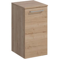 HÄNGESCHRANK 30/57,6/35 cm  - Chromfarben/Eichefarben, MODERN, Glas/Holzwerkstoff (30/57,6/35cm) - Celina Home