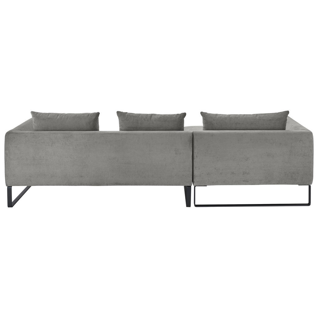 Thumbnail - Hom`in Ecksofa, Dunkelgrau, Textil, 4-Sitzer, Ottomane links, L-Form, 284x178 cm, Blauer Engel, Goldenes M, Oeko-Tex® St...
