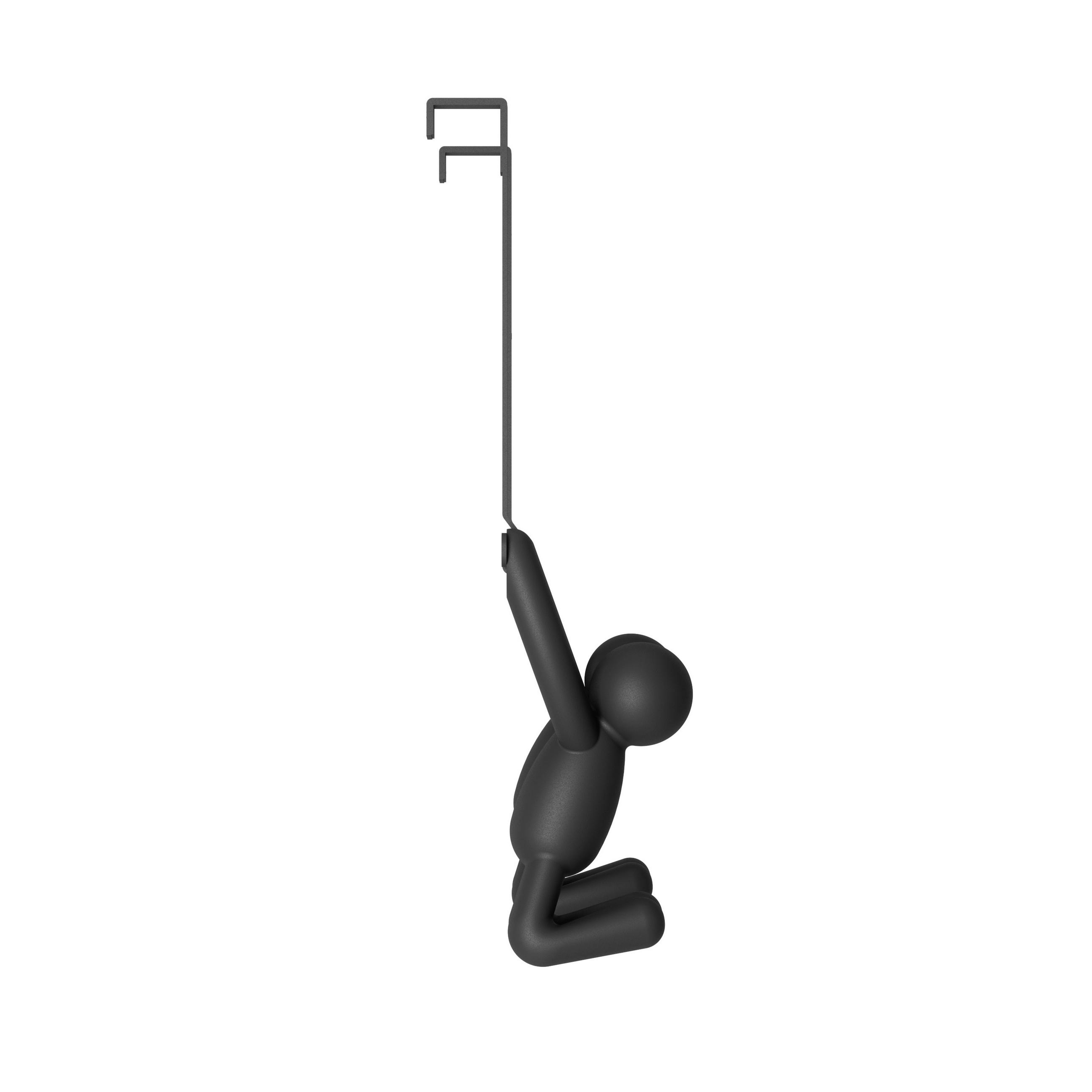 TÜRGARDEROBE Schwarz  - Schwarz, Basics, Kunststoff/Metall (11/30/22cm) - Umbra
