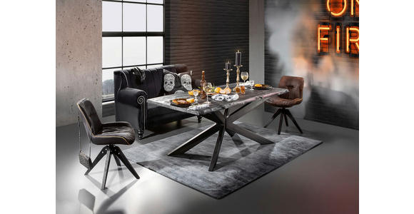 2-SITZER-SOFA  in Chenille Schwarz  - Schwarz, Design, Holz/Textil (168/96/75cm) - Ambia Home