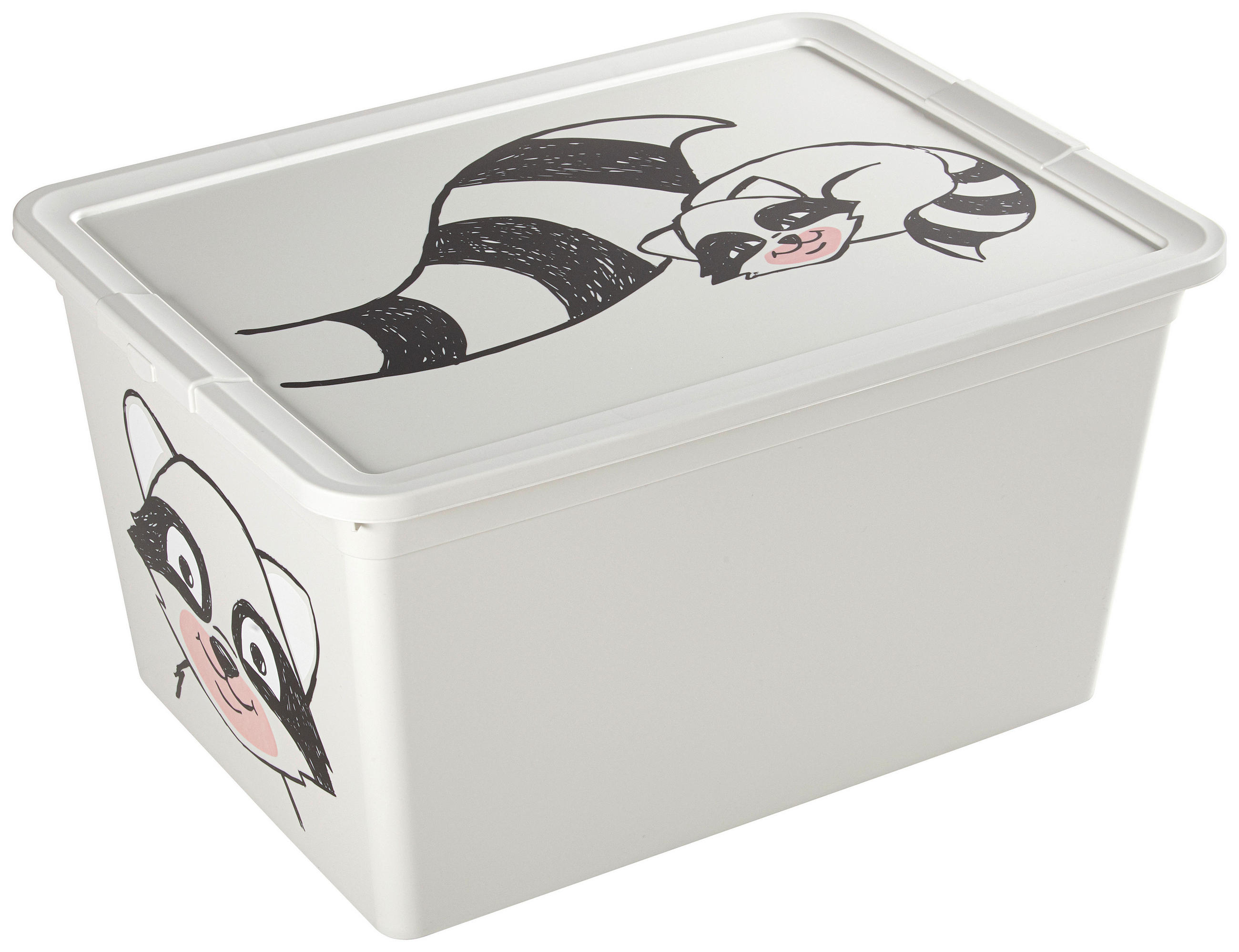 SPIELZEUGBOX Waschbär - Grau, Basics, Kunststoff (48,5/36/25cm) - My Baby Lou