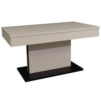 COUCHTISCH 110/60/58-77 cm rechteckig Schwarz, Kaschmir  - Kaschmir/Schwarz, Design, Holzwerkstoff/Kunststoff (110/60/58-77cm) - Stylife