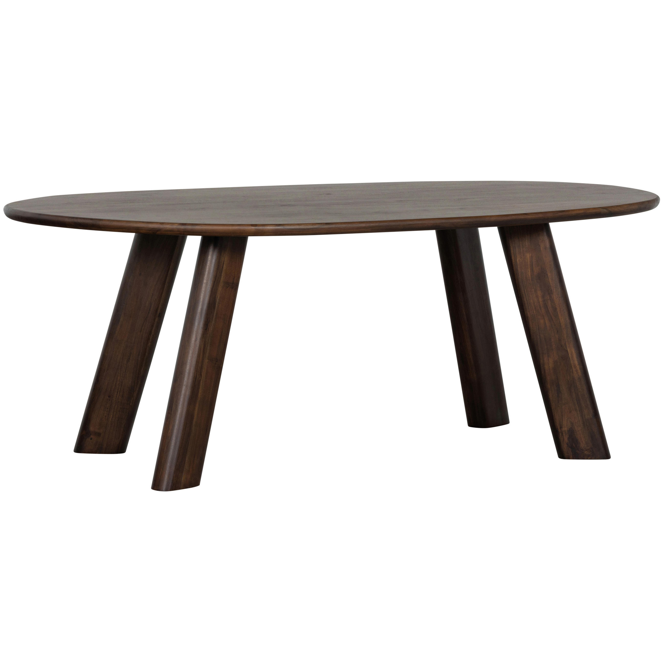 Livetastic Esstisch Roundly Walnuss 100x76x200 cm