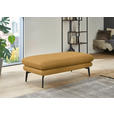 ECKSOFA in Echtleder Gelb  310/180 cm  - Gelb/Schwarz, Design, Leder/Metall (310/180cm) - Dieter Knoll