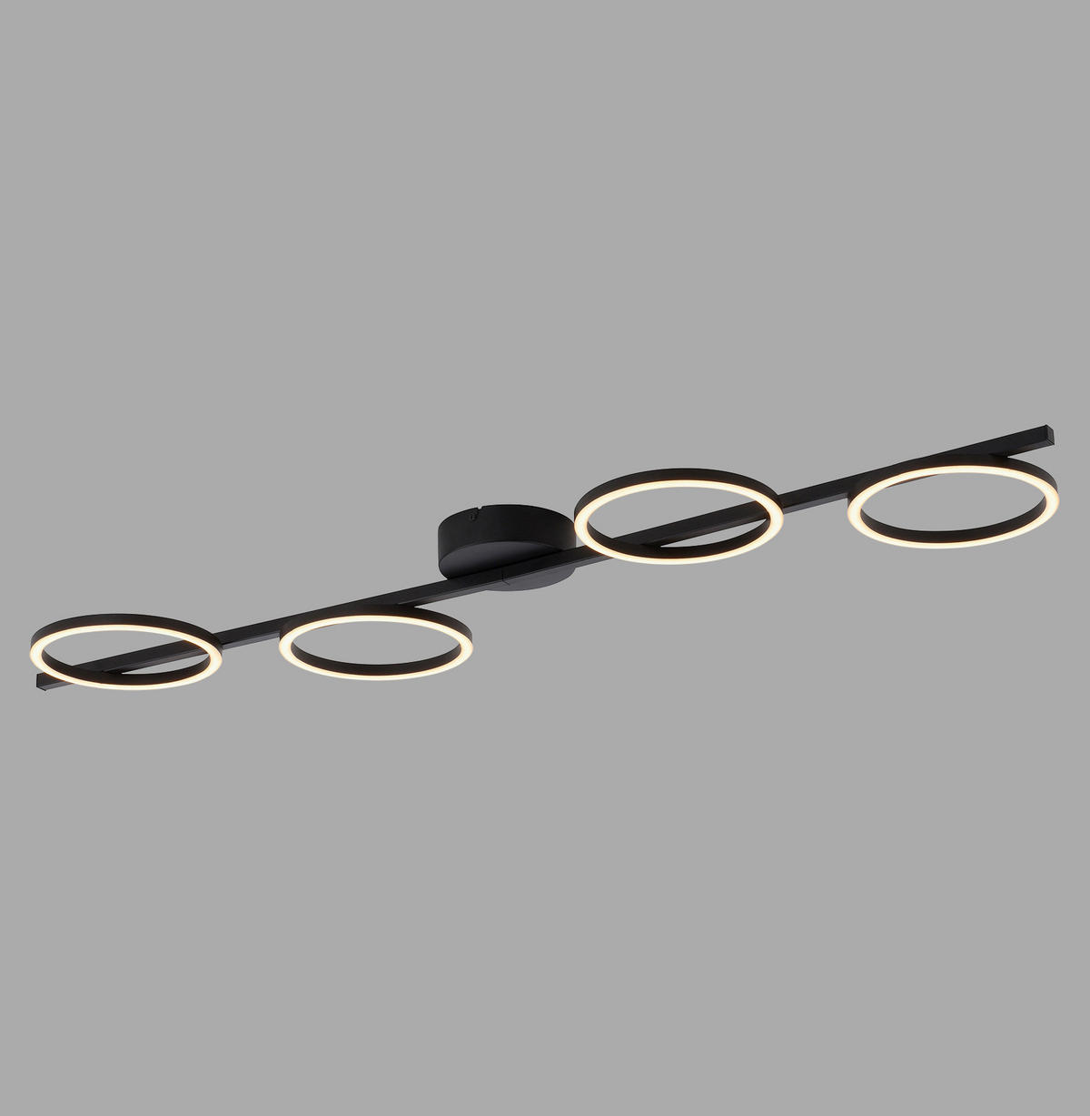 LED-DECKENLEUCHTE 120/30,5/7 cm   - Schwarz, Design, Kunststoff/Metall (120/30,5/7cm) - Schöner Wohnen