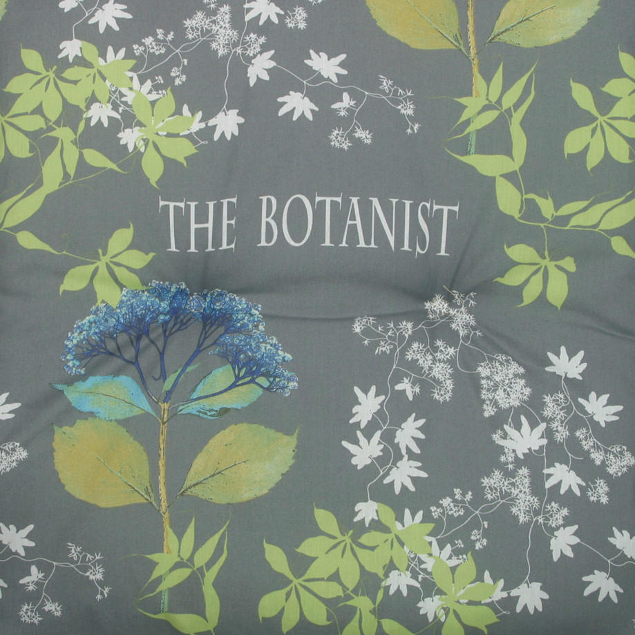 SESSELAUFLAGENSET Blume  - Blau/Grau, Basics, Textil (48/5/118cm)