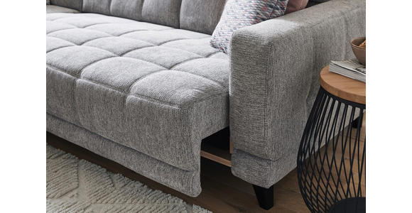 ECKSOFA  in Webstoff Grau  216/302 cm  - Schwarz/Grau, Design, Holz/Textil (216/302cm) - Xora