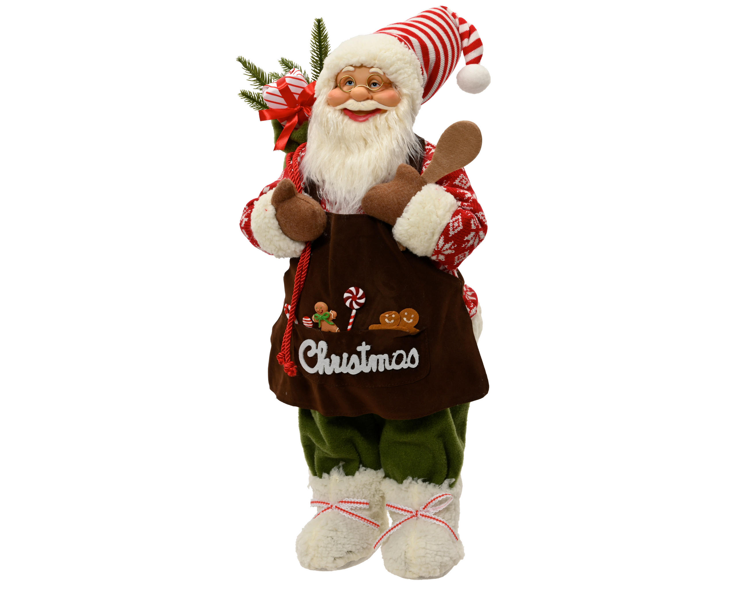 WEIHNACHTSMANN - Rot, Basics, Kunststoff (35/16/60cm)