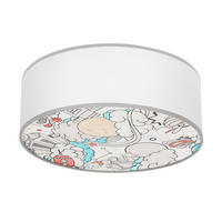 KINDERDECKENLEUCHTE 38/38/14 cm   - Multicolor/Weiß, KONVENTIONELL, Kunststoff/Metall (38/38/14cm)