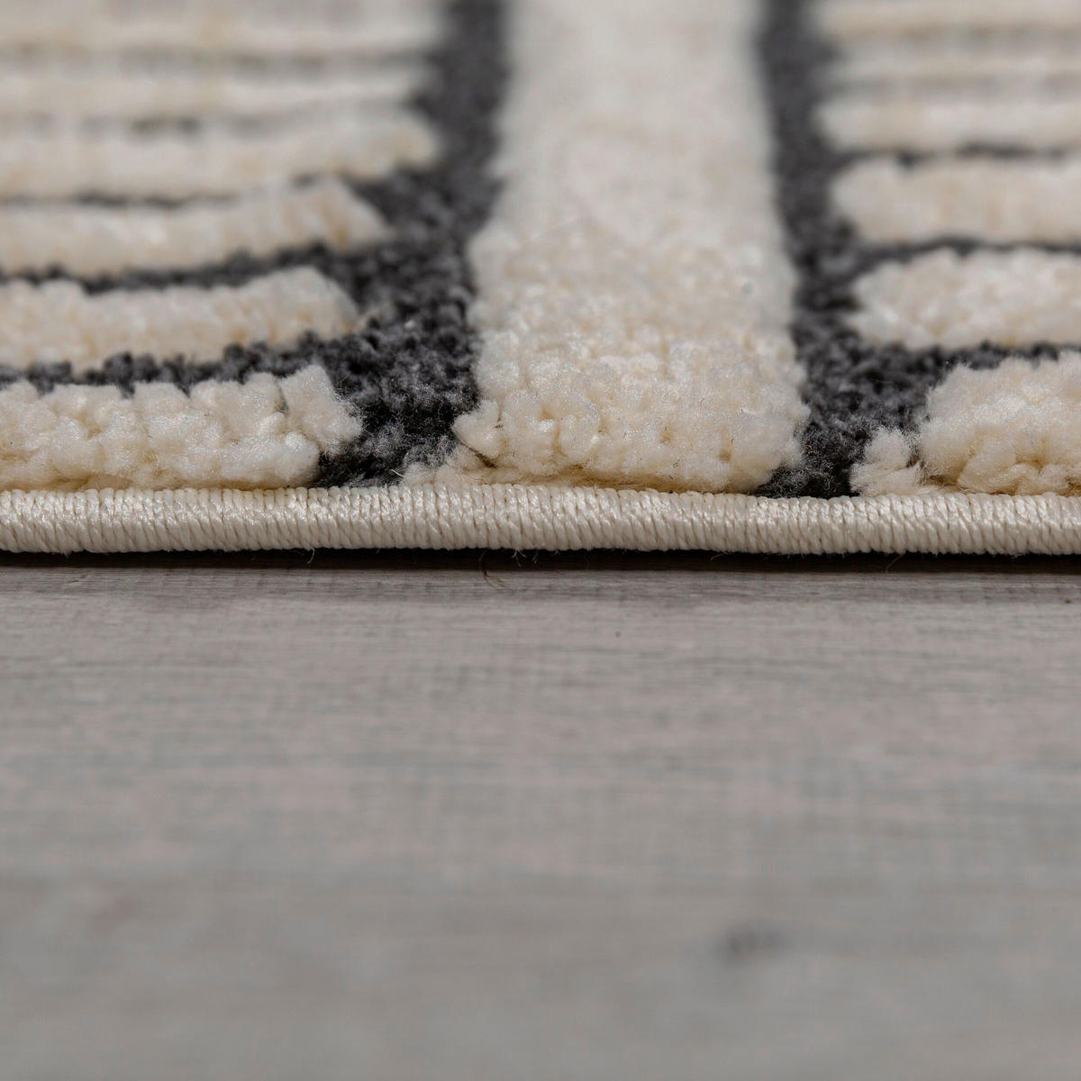 WEBTEPPICH 200/290 cm Schwarz, Weiß  - Schwarz/Weiß, MODERN, Textil (200/290cm) - Xora