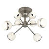 LED-DECKENLEUCHTE 61/29 cm   - Klar/Titanfarben, KONVENTIONELL, Kunststoff/Metall (61/29cm) - Globo