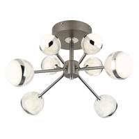 LED-DECKENLEUCHTE 56 W  61/29 cm    - Klar/Titanfarben, Konventionell, Kunststoff/Metall (61/29cm) - Globo