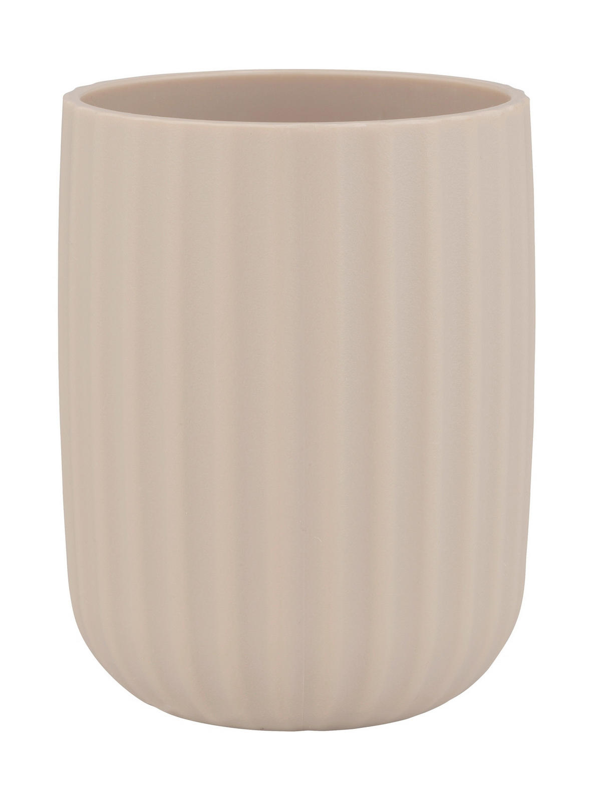 ZAHNPUTZBECHER  - Beige, Basics, Kunststoff (7,5/10/7,5cm) - Wenko