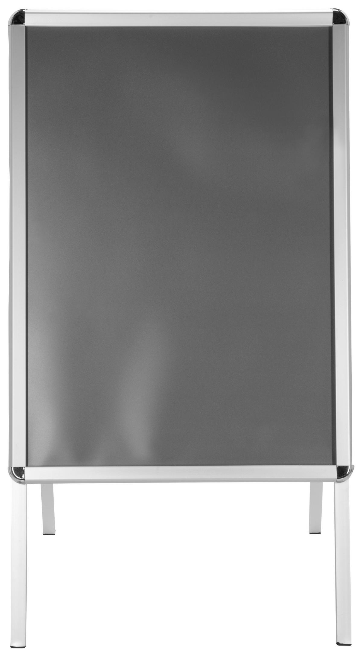 Plakatständer - Silberfarben, Basics, Metall (62,5/115,5/61cm) - MID.YOU