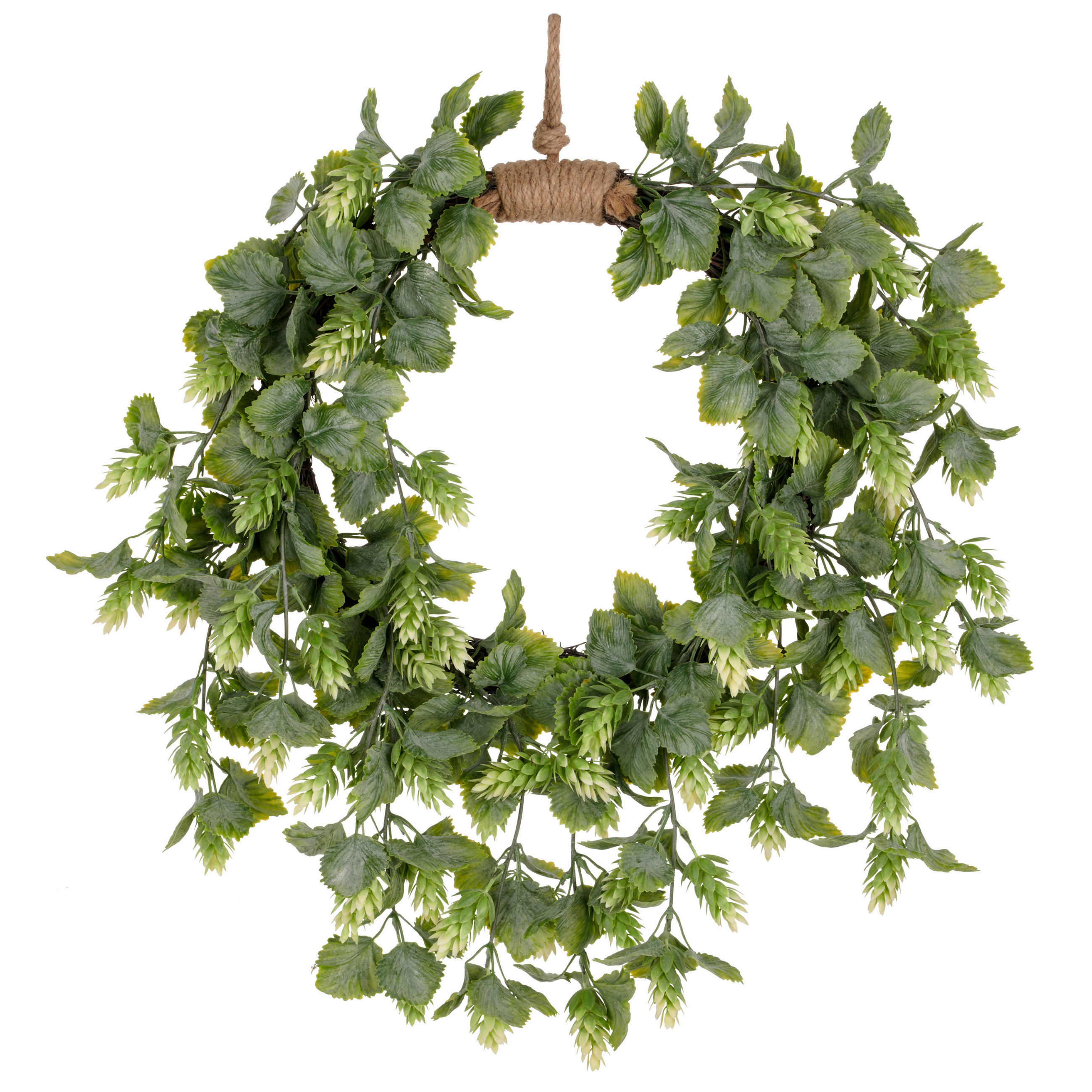 KUNSTPFLANZE Hopfen  - Grün, Basics, Kunststoff (40cm)