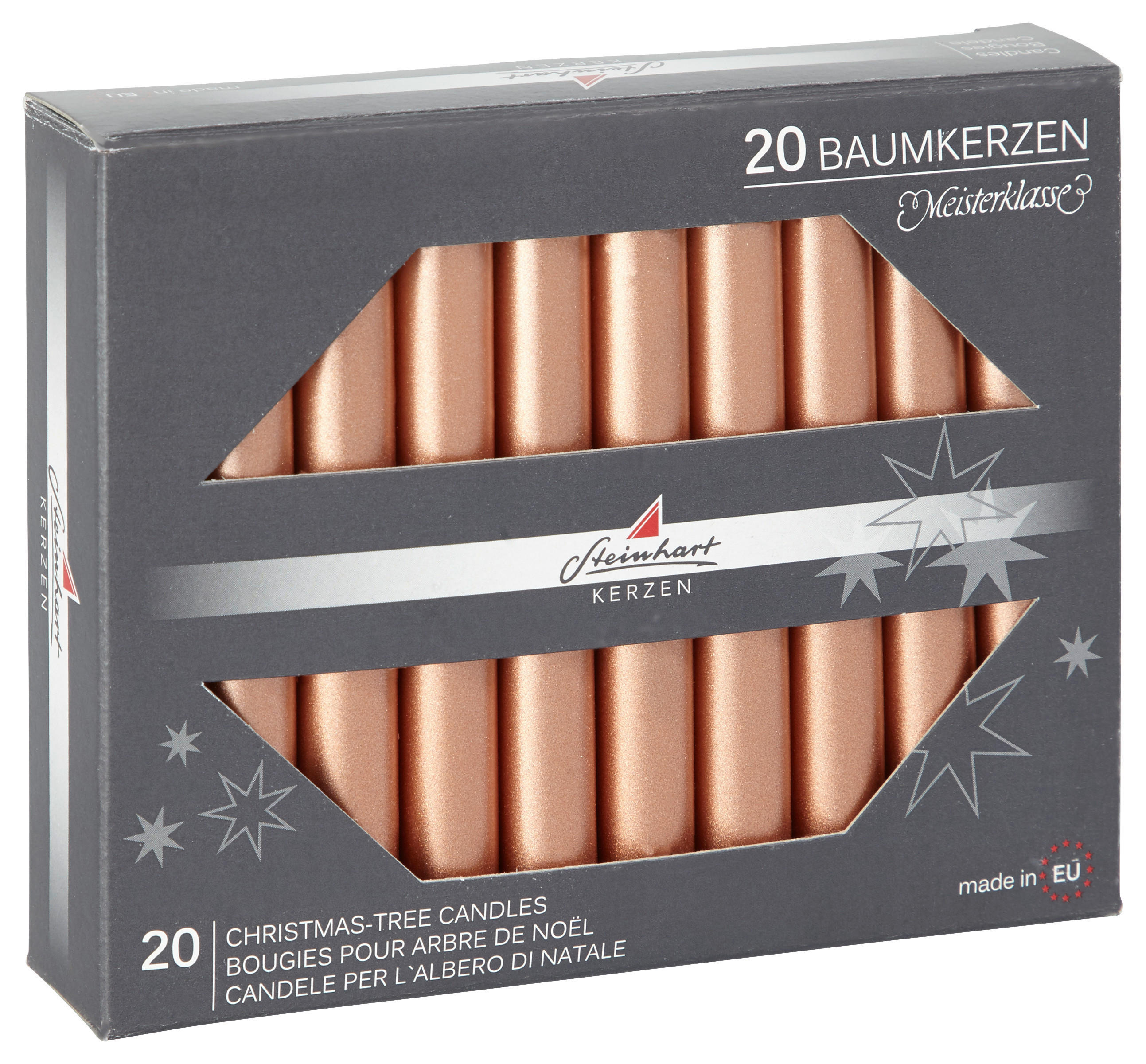 CHRISTBAUMKERZE  - Kupferfarben, Basics (1,3/9,5cm)