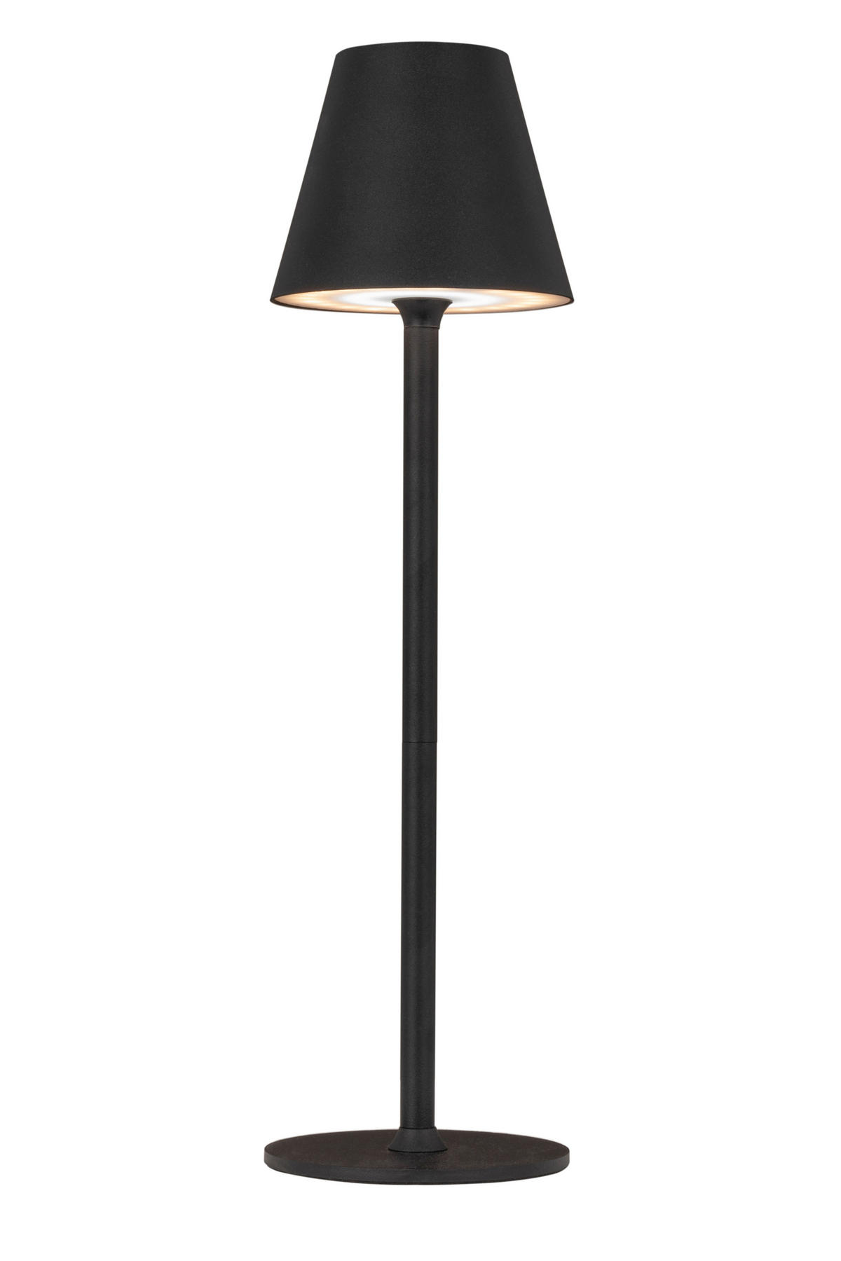 STOLNÍ LAMPA NA BATERIE 10/36 cm - bílá/černá, Konvenční, kov/plast (10/36cm) - Boxxx