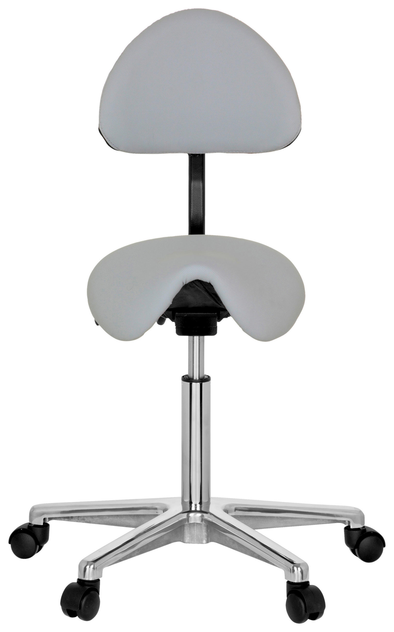 BÜROHOCKER Grau  - Alufarben/Grau, MODERN, Kunststoff/Textil (36/105/40cm) - MID.YOU