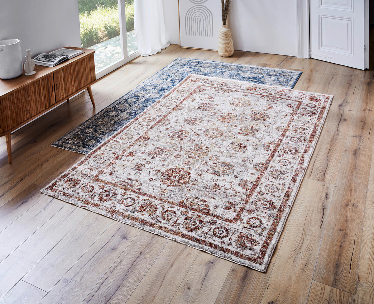 WEBTEPPICH 80/150 cm Creme, Rot  - Rot/Creme, LIFESTYLE, Textil (80/150cm) - Novel