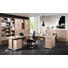 AKTENREGAL Sonoma Eiche - Schwarz/Sonoma Eiche, Design, Holzwerkstoff/Kunststoff (81,8/110,5/40cm) - Voleo