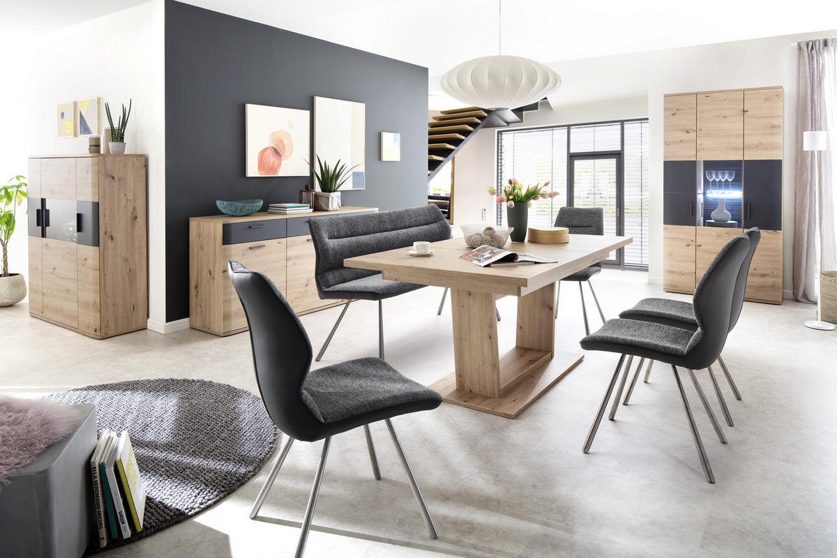 ESSTISCH in Holzwerkstoff 180/100/77 cm  - Eichefarben, Design, Holzwerkstoff (180/100/77cm) - Livetastic