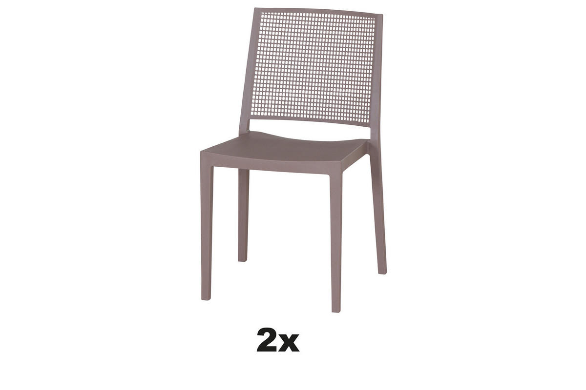STAPELSTUHL in Kunststoff Taupe  - Taupe, Basics, Kunststoff (46/80/56cm) - Siena Garden