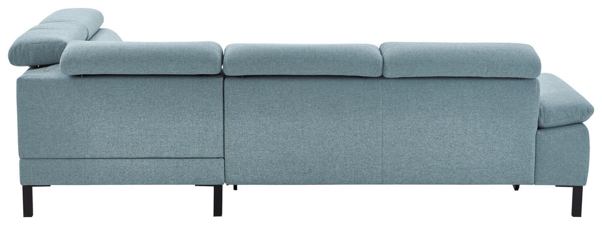 SJEDEĆA GARNITURA drvni materijal, drvo, tekstil  tirkizna, plavkastosiva   - tirkizna/plavkastosiva, Moderno, drvni materijal/drvo (272/217cm) - Pure Home Comfort