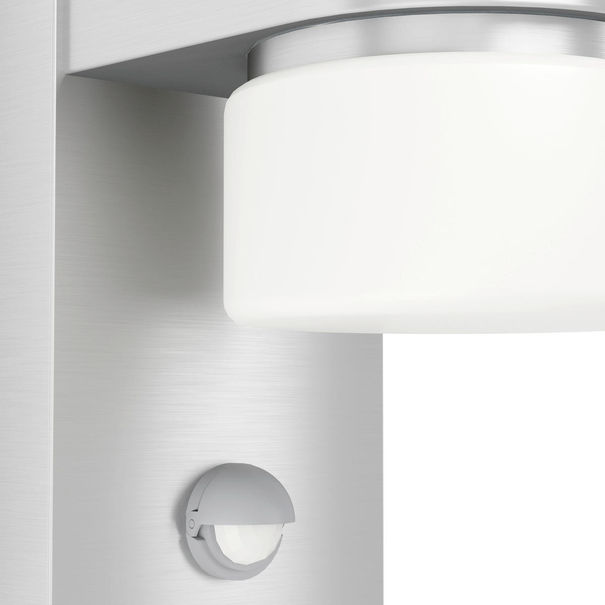 AUßENWANDLEUCHTE Atollari 10/15,5/23 cm  - Edelstahlfarben/Silberfarben, Basics, Kunststoff/Metall (10/15,5/23cm) - Eglo