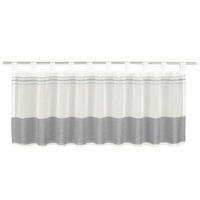KURZGARDINE  140/45 cm  - Anthrazit/Weiß, Basics, Textil (140/45cm)