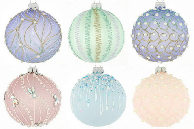 CHRISTBAUMKUGEL 10 cm Candyland  - Pink/Pastellgrün, LIFESTYLE, Glas/Metall (10cm) - X-Mas