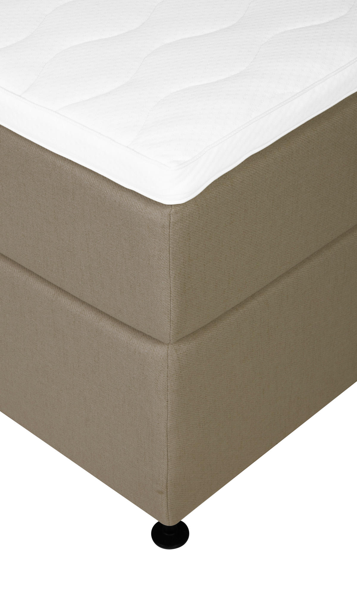 BOXSPRINGBETT 180/200 cm  in Braun  - Schwarz/Braun, Modern, Textil (180/200cm) - MID.YOU