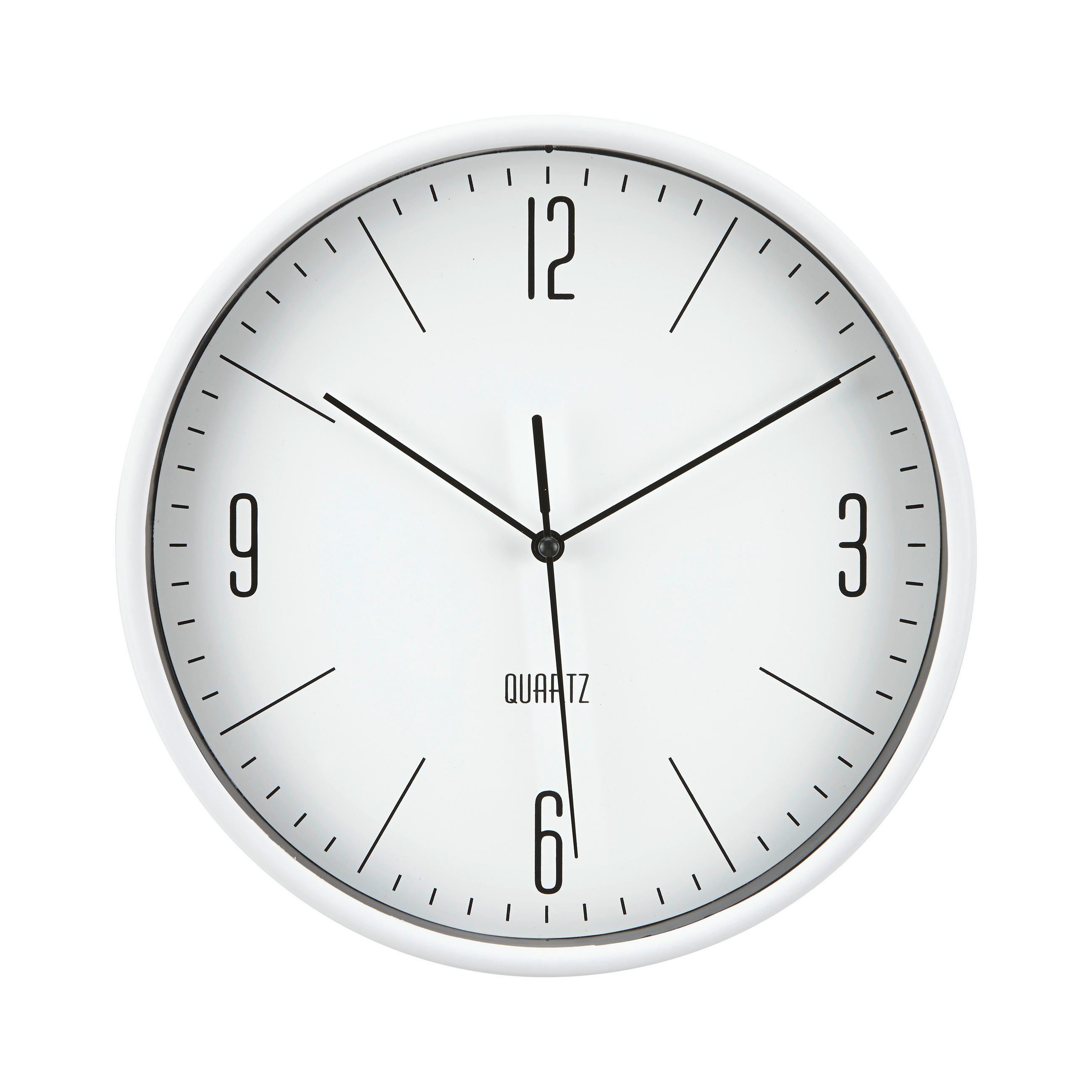 NÁSTENNÉ HODINY, čierna, 25 cm - čierna, Basics, plast (25cm) - Ambia Home