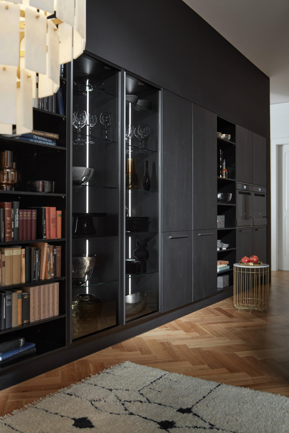 EINBAUKÜCHE   - Eichefarben, Design, Holzwerkstoff - Dieter Knoll