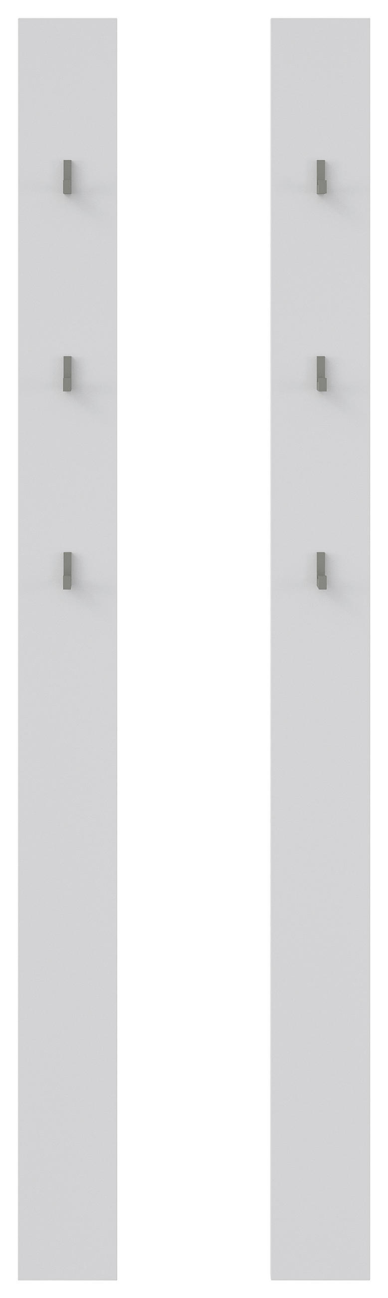 GARDEROBENPANEEL  in 26/165/1,6 cm  - Weiß, KONVENTIONELL, Holzwerkstoff (26/165/1,6cm) - Xora