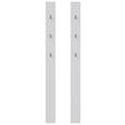 GARDEROBENPANEEL  in 26/165/1,6 cm  - Weiß, KONVENTIONELL, Holzwerkstoff (26/165/1,6cm) - Xora