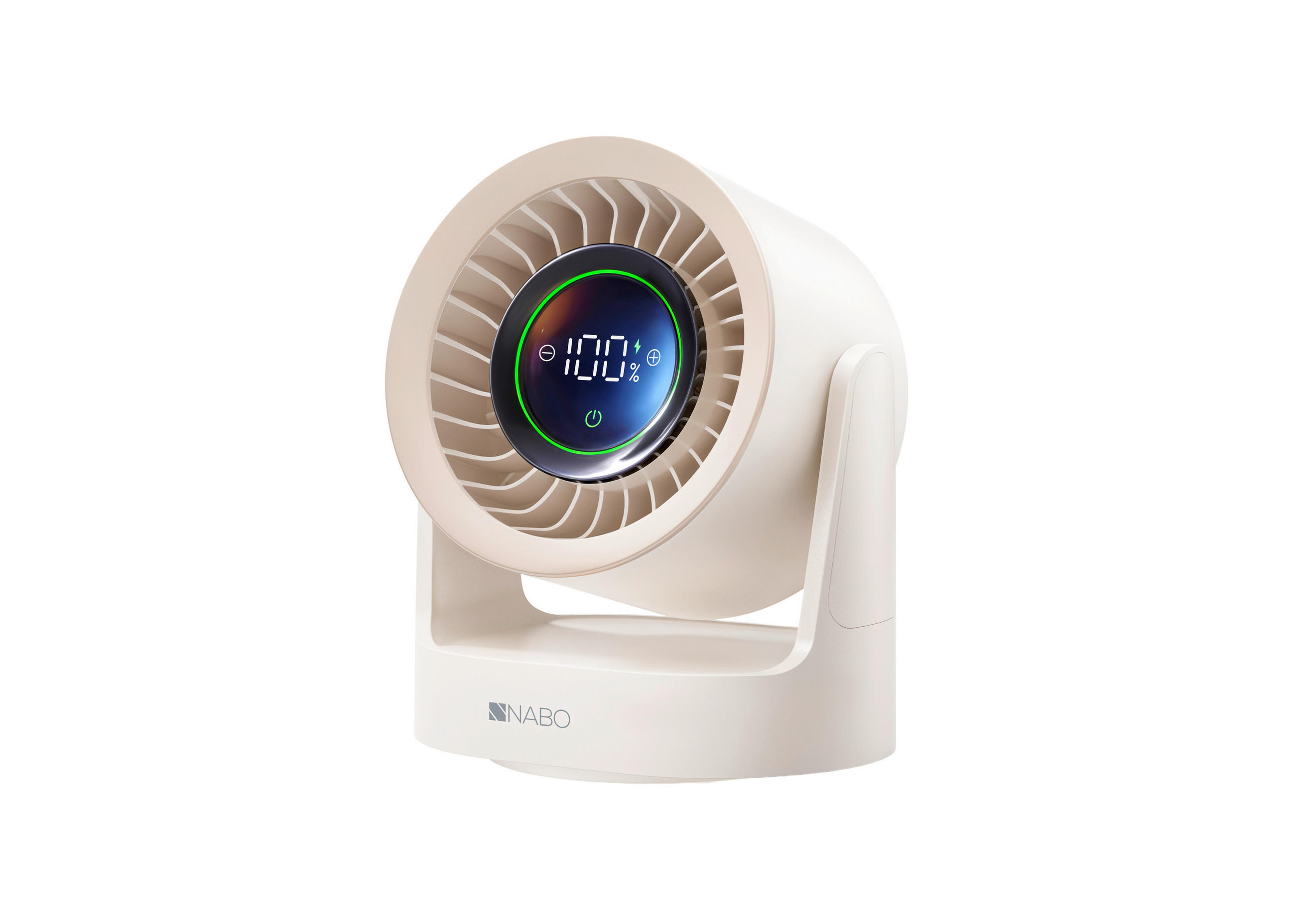 TISCHVENTILATOR - Beige, Metall (12,3/17,4/20,1cm) - Baytronic HandelsGmb