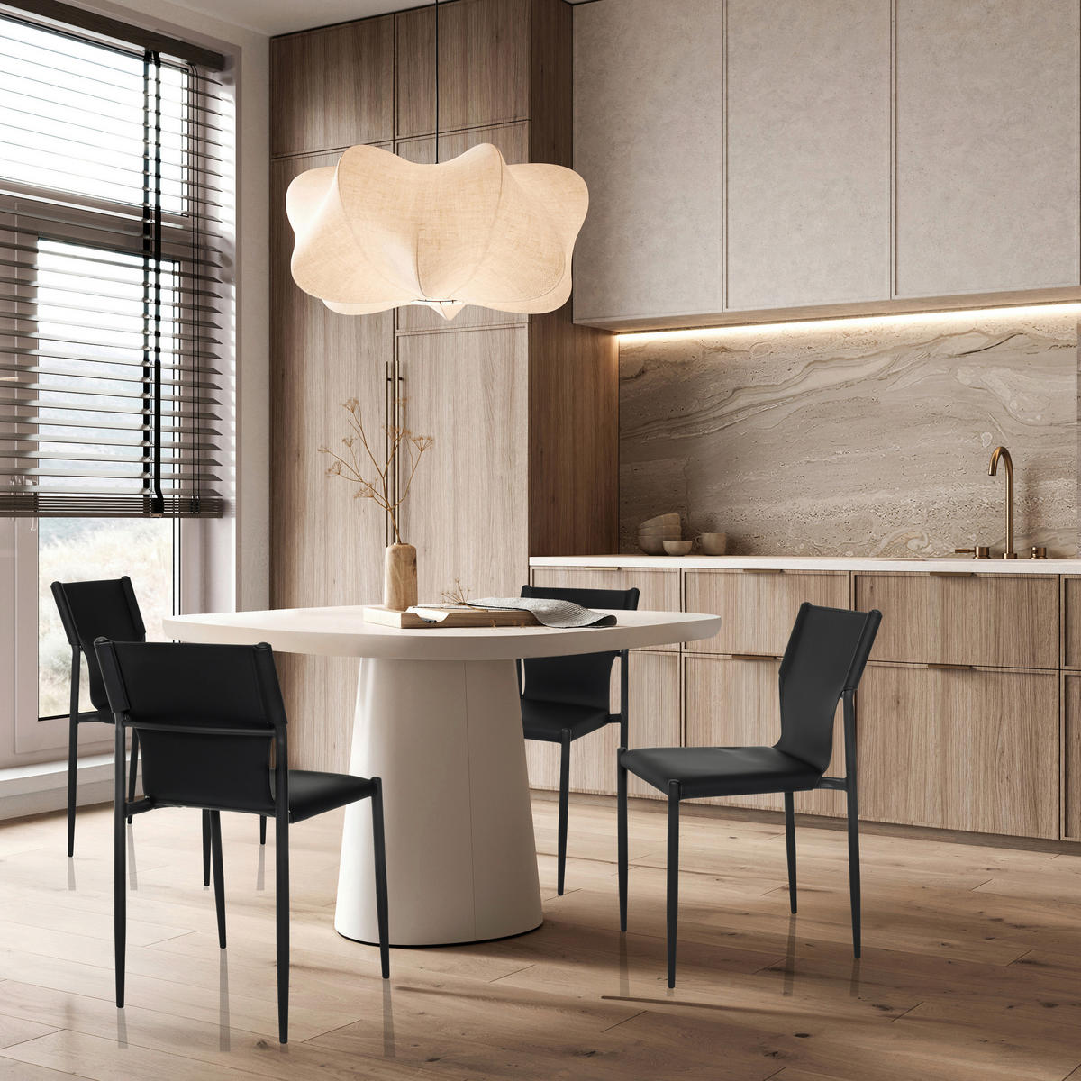 KONFERENČNÍ ŽIDLE - černá, Moderní, kov/kůže (44/82/52cm) - MID.YOU