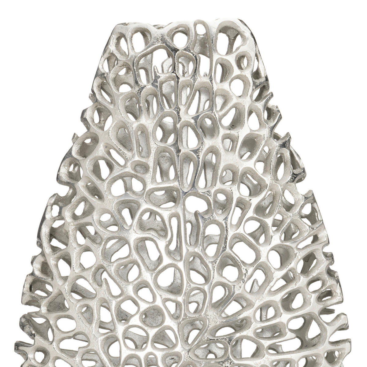 VASE  - Nickelfarben, LIFESTYLE, Metall (23,5/8/39,5cm)