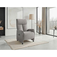 RELAXAČNÍ KŘESLO, textil, šedá - šedá/černá, Basics, textil/plast (76/110/84cm) - Sit & More