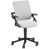 JUGENDDREHSTUHL Netzbespannung Schwarz, Hellgrau  - Hellgrau/Schwarz, KONVENTIONELL, Kunststoff/Textil (58/83-97/60cm) - Paidi