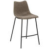 TRESENSTUHL Lederlook Schwarz, Schlammfarben abwischbar  - Schlammfarben/Schwarz, KONVENTIONELL, Textil/Metall (49/99,5/55cm) - Livetastic