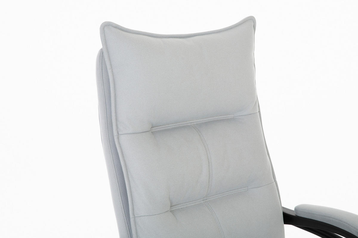 PISARNIŠKI STOL kovina, umetna masa, tekstil črna, svetlo siva  - črna/svetlo siva, Design, kovina/umetna masa (66/115-123/70cm) - Venda