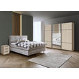 NACHTSCHRANK 50/61/42 cm  - Champagner/Schwarz, Design, Holzwerkstoff/Kunststoff (50/61/42cm) - Novel